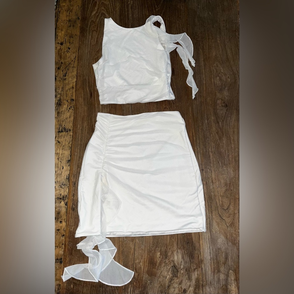 Oh Polly White Skirt Set